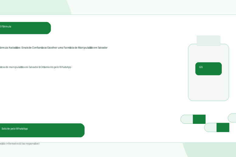 GS Fórmula Avaliações: Sinais de Confiança ao Escolher uma Farmácia de Manipulação em Salvador - GS Fórmula em Salvador